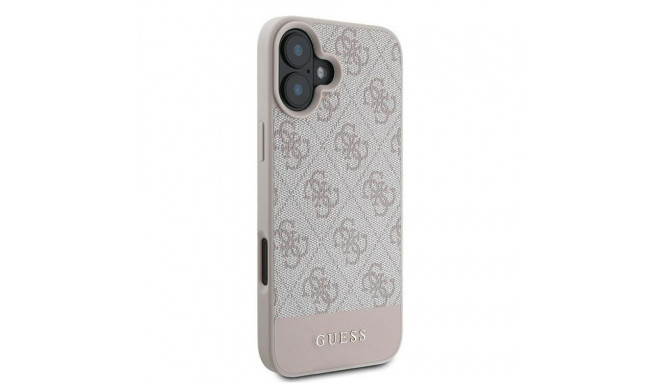 Guess GUHCP16MG4GLPI iPhone 16 Plus 6.7"pink hardcase 4G Bottom Stripe