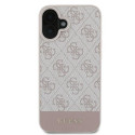 Guess GUHCP16MG4GLPI iPhone 16 Plus 6.7" pink hardcase 4G Bottom Stripe