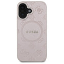Guess GUHMP16SPSAPSMEP iPhone 16 6.1" roosa/roosa kõvakorpus Saffiano pojeng klassikaline logo MagSa