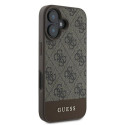 Guess GUHCP16MG4GLBR iPhone 16 Plus 6.7" pruun/pruun kõvakate 4G alumine triip