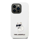 Karl Lagerfeld KLHMP14XSNCHBCH iPhone 14 Pro Max 6.7" kõvakate valge/valge Silikoon Choupette MagSaf