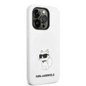 Karl Lagerfeld KLHMP14XSNCHBCH iPhone 14 Pro Max 6.7" kõvakate valge/valge Silikoon Choupette MagSaf