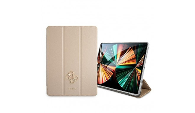 Guess GUIC12PUSASGO iPad 12.9" 2021 Book Cover gold/gold Saffiano Collection