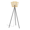 FLOOR LAMP HYKEHAM E27 43855 BAMBUS/BL