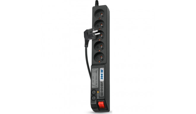 Acar 504W surge protector power strip 5 sockets 1.8 m black (W0069)