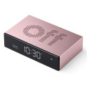 Lexon Flip Premium Double-sided Alarm Clock Light Pink LR152LP