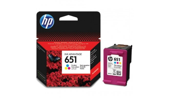 HP 651 kolmevärviline (C2P11AE) tindikassett, CMY