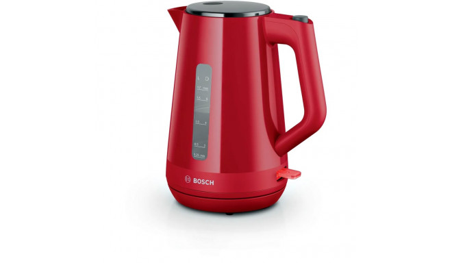 Bosch Kettle | TWK1M124 | Electric | 2400 W | 1.7 L | Plastic | 360° rotational base | Red