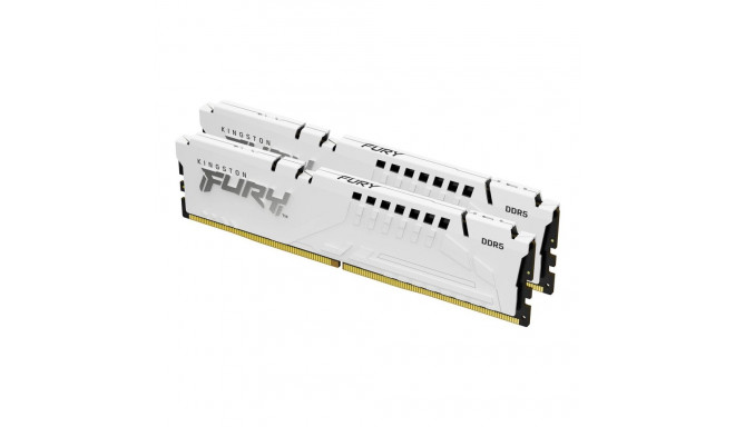 Kingston FURY Beast DDR5 32 GB 6000 MT/s CL30 mälukomplekt, valge