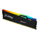 Kingston Fury Beast RGB mälu, DDR5, 32 GB, 6000MHz, CL40 (KF560C40BBA-32)