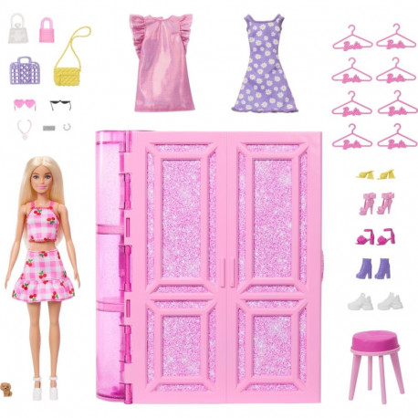 Barbie Fashion Fun - unistuste riidekapp ja nukk