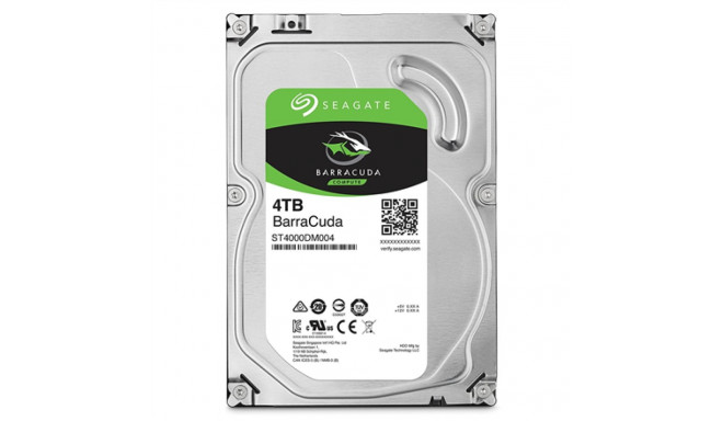Seagate Barracuda 4TB 256MB 5400RPM 3.5" SATA III (6Gb/s) kõvaketas