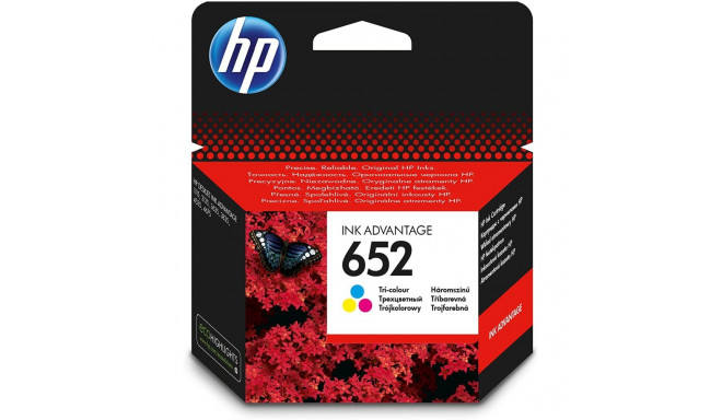 HP 652 värviline tindikassett F6V24AE