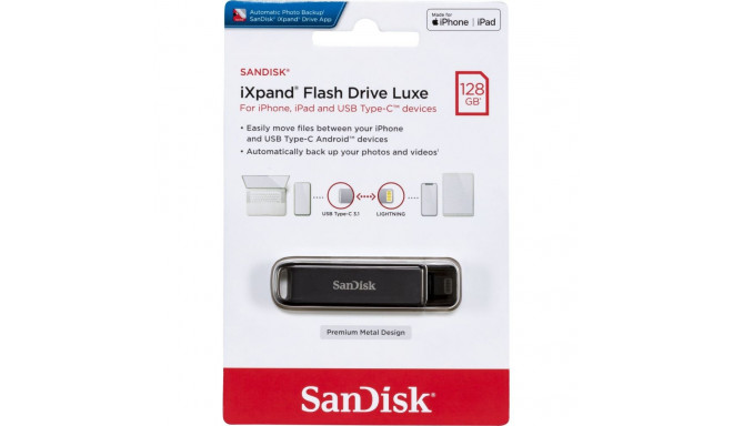 Sandisk iXpand Luxe 128GB Type-C and Lightning