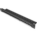 Lanberg Patch panel 1U 19" Empty 24x keystone slot Black (PPKS-1024-B)