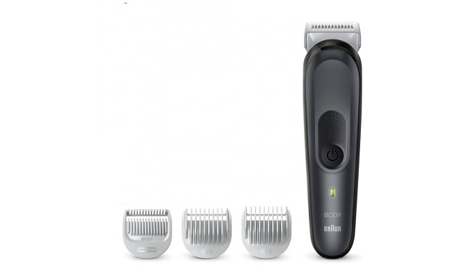 Braun Body Groomer BG3350 Cordless and corded Operating time (max) 80 min NiMH Black/Grey