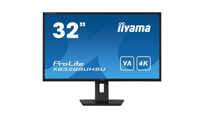 81,3 cm/32" (3840x2160) Iiyama ProLite XB3288UHSU-B5 4K LED 60Hz 3ms 2xHDMI DP LS must
