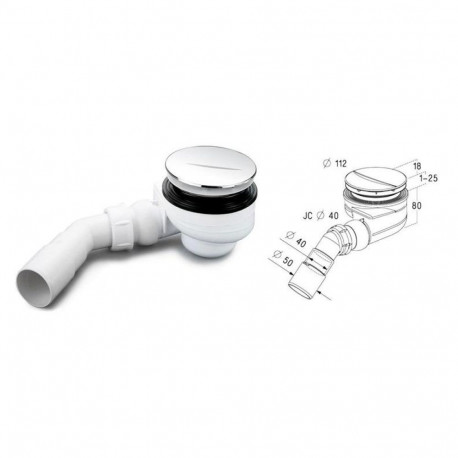 DRAIN FOR SHOWER TRAYS TURBOFLOW TB90S