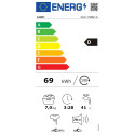 Pesumasin | Energiatõhususe klass D | Eestlaetav | Pesumaht 7 kg | 1100 p/min | Sügavus 45 cm | Laiu