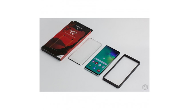 MS ImpactGLASS Edge 3D Sam N970 Note 10 must löögikindel hübriidklaas täisekraan 6H