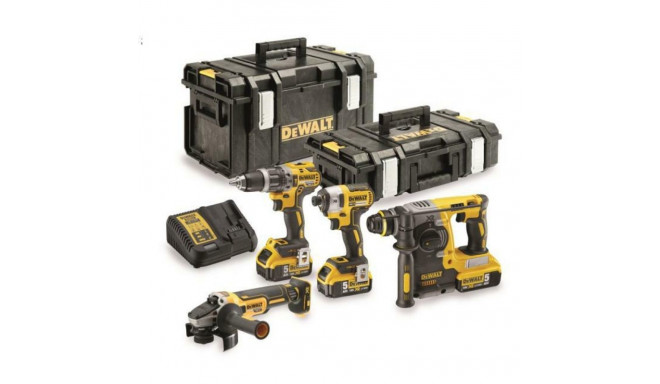 DEWALT Kombokomplekt 18V DCK422P3 (DCG405+DCH273+DCD796+DCF887) 3x5.0Ah 2xTSTAK