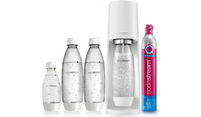 Sodastream Terra Saturator + 3 bottles + gas White