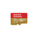 ATM card SANDISK Extreme microSDHC 32GB + adapter, 100MB/s, U3, C10, V30, UHS-I/SDSQXAF-032G-GN6AA