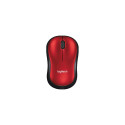 Mouse LOGITECH M185, wireless, red
