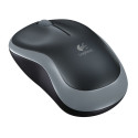 Logitech Wireless Mouse M185 - Ambidextrous - Optical - RF Wireless - 1000 DPI - Grey