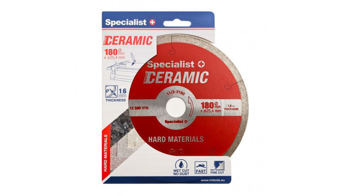 SPECIALIST+ dem. disc CERAMIC, 180x25.4x1.6 mm