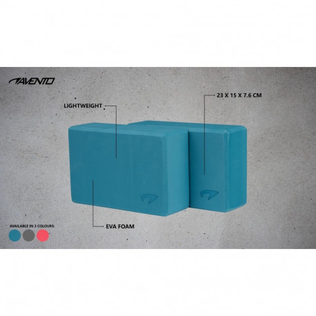 Yoga brick AVENTO 42YA 2pcs Pink