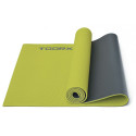 Yoga mat Toorx MAT176 PVC 173x60x0,6 PVC lime green/gray