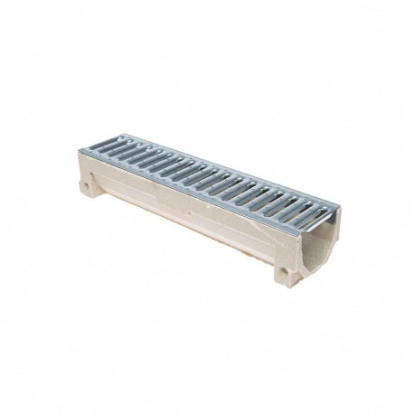 DUCT ELEMENT WITH GALVANIZED STEEL GRAT