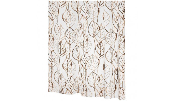 BATHROOM CURTAIN LEAVES BROWN 32618