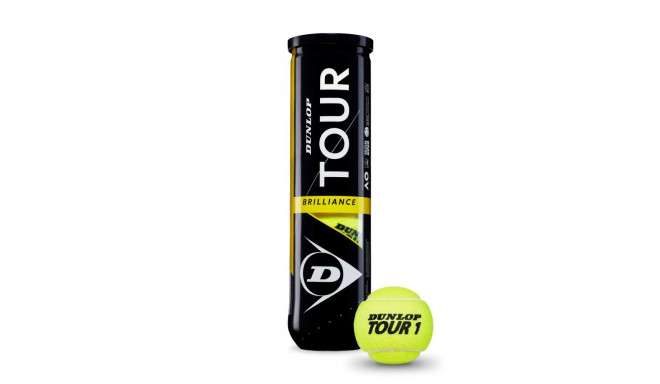 Tennispallid Dunlop TOUR BRILLIANCE UpperMid 4-toru ITF