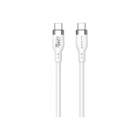 Hyper 2M silikoon 240W USB-C laadimiskaabel USB-C–USB-C