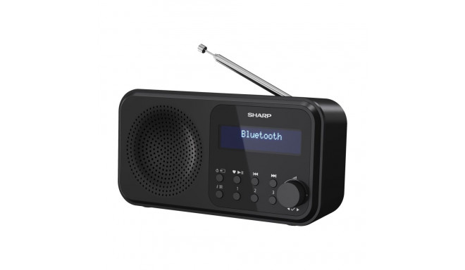 Sharp DR-P420(BK) Tokyo kaasaskantav digiraadio, FM/DAB/DAB+, Bluetooth 5.0, USB või patareitöö, Mus