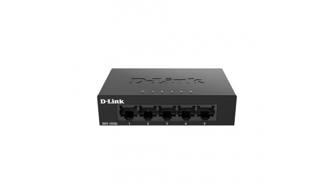 D-Link võrgulüliti DGS-105GL/E mittehallatav lauapealne 5-pordiline Gigabit Ethernet 60 kuud