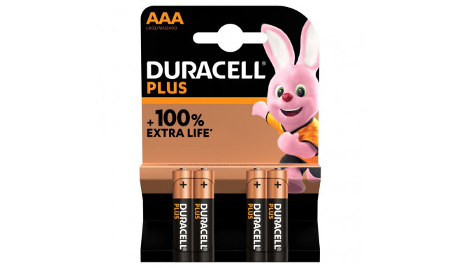 Duracell | Plus MN2400 | AAA | Alkaline | 4 pc(s)