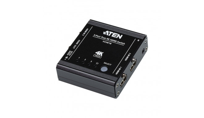 Aten 3-porti tõeline 4K HDMI lüliti VS381B