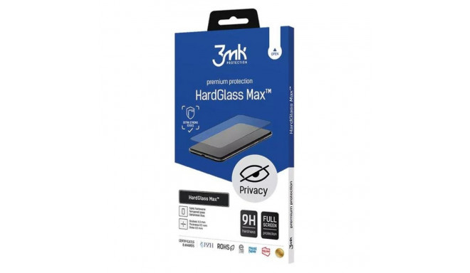 3MK HardGlass Max Privacy iPhone 15 6.1"black/black, Fullscreen Glass