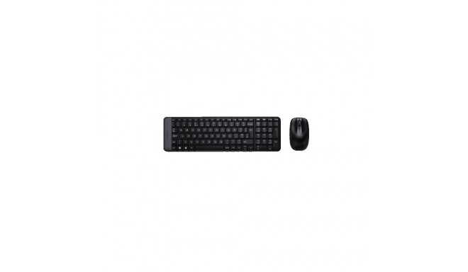 Logitech MK220 Combo Wireless Keyboard + Mouse, US, Black