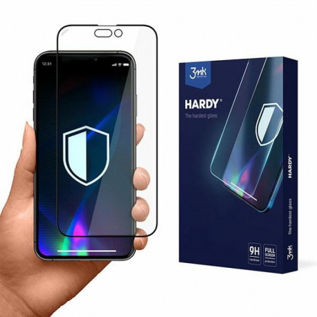 3MK Hardy iPhone 14 Pro Max 6.7" Chemically Hardened Glass Black