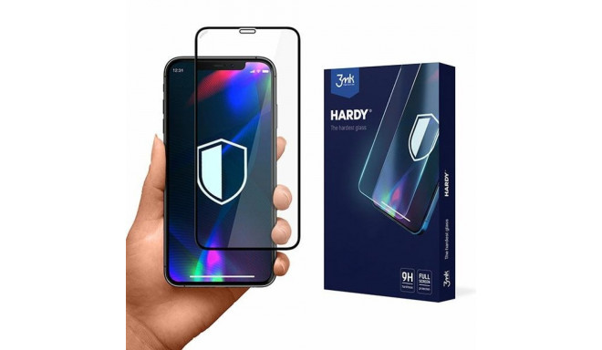 3MK Hardy iPhone XR/11 Chemically Hardened Glass Black