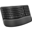 Logitech Wave Keys juhtmevaba klaviatuur, RF juhtmevaba + Bluetooth, US Int, grafiit