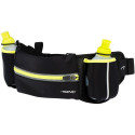 Hip bag with bottles AVENTO 44RA Black/Fluorescent yellow