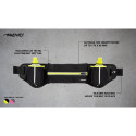 Puusakott pudelitega AVENTO 44RA Must/Fluorestseeruv kollane