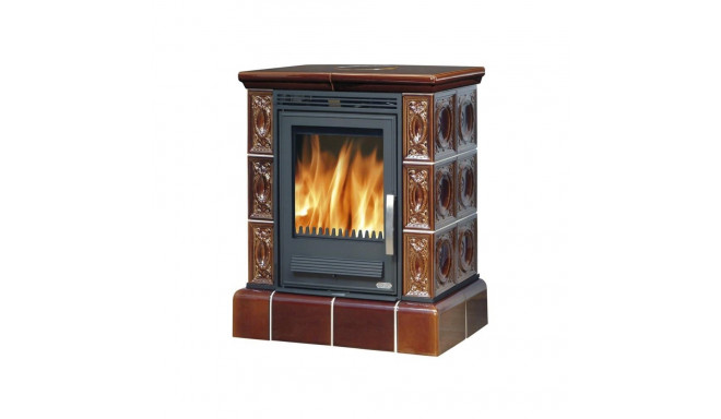 FIREPLACE HELVETIA WITH A TILED BASE