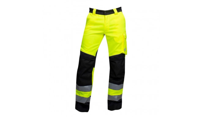 HI-VIZ TROUSERS SIGNAL YELLOW-BLACK 54