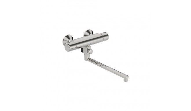 Thermostatic bathroom faucet ORAS NOVA, with long spout, chrome color.